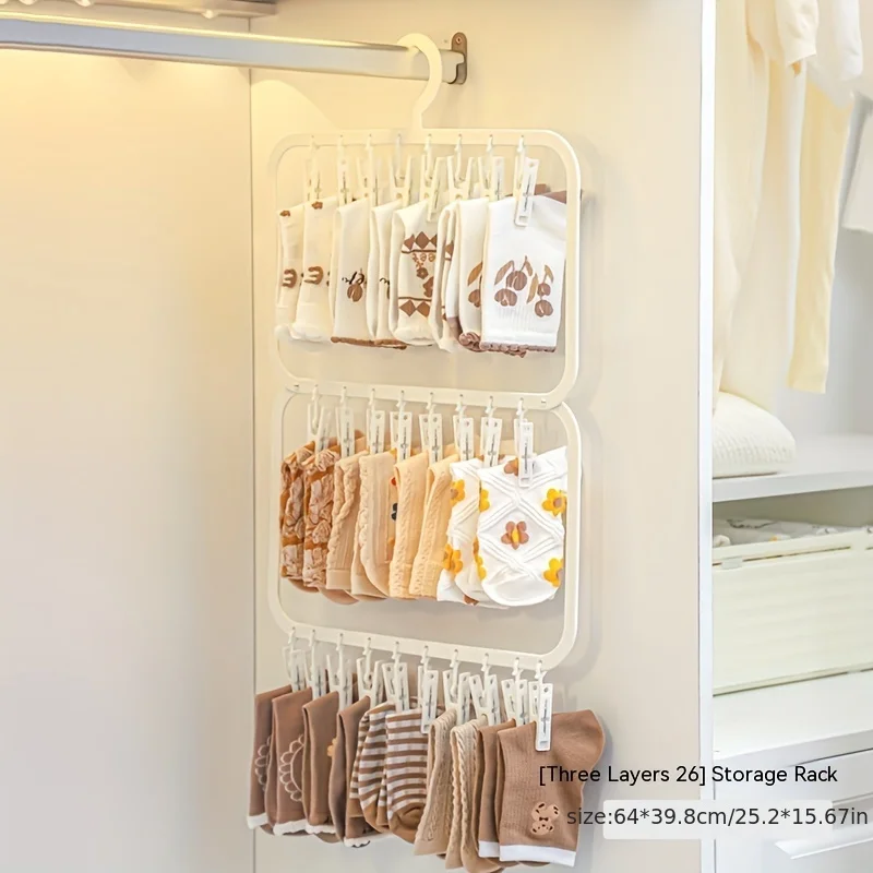 Baby Clothing Hanging Rack - Multifunktionaler Kleiderbügel für Babys und Neugeborene,