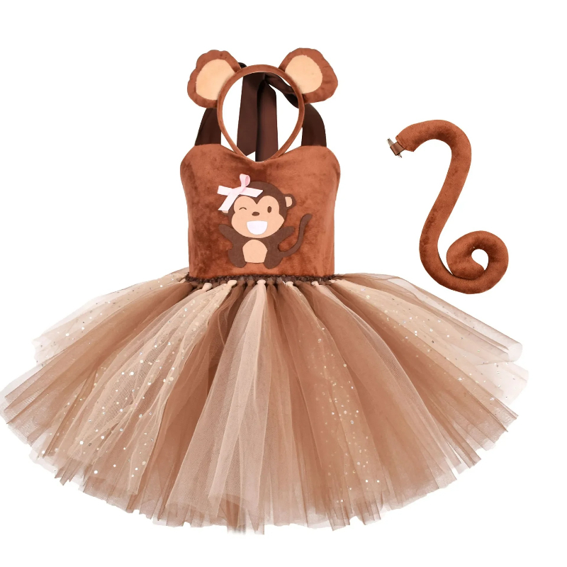 Braunes Affen-Tutu-Kleid für B – Baby Clothing Dresser Bewertung und Preis
